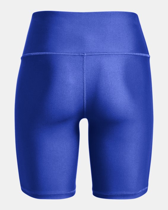 Women's HeatGear® Armour Bike Shorts, Blue, pdpMainDesktop image number 5